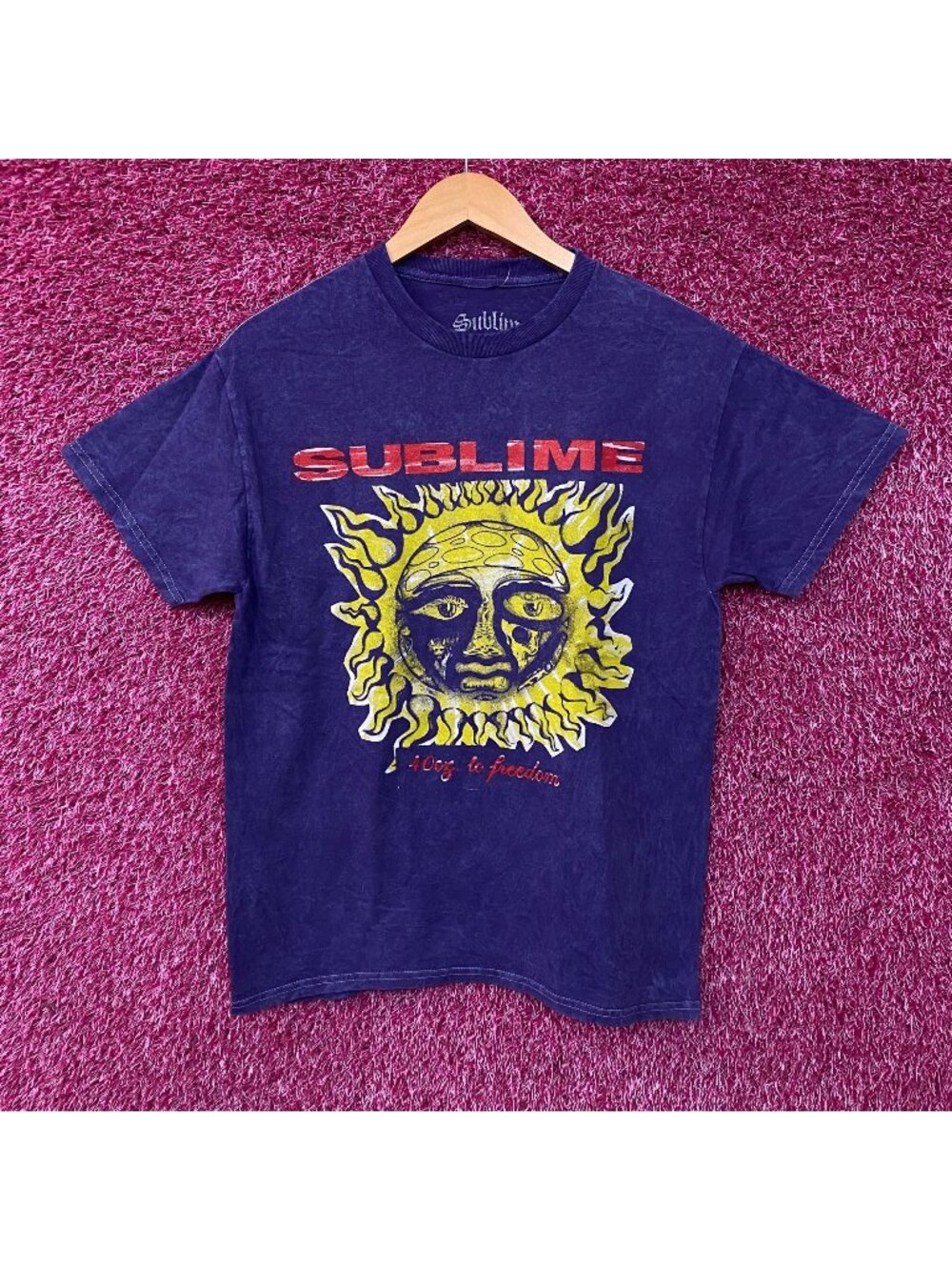 Sublime 40 Oz. To Freedom Sun Logo Graphic T-Shirt Medium